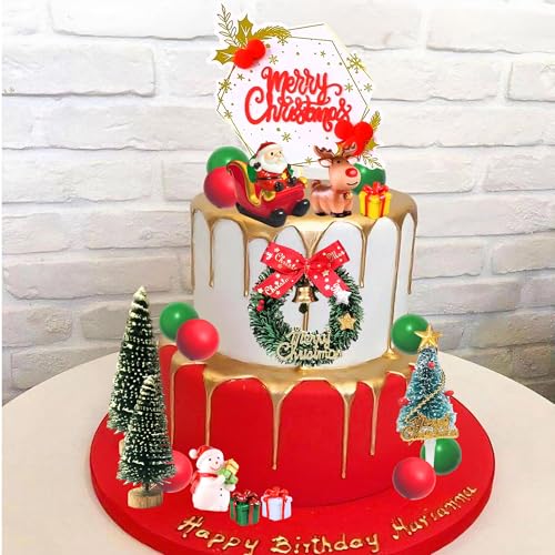 Christmas Cake Topper Cupcake Decoration U89739