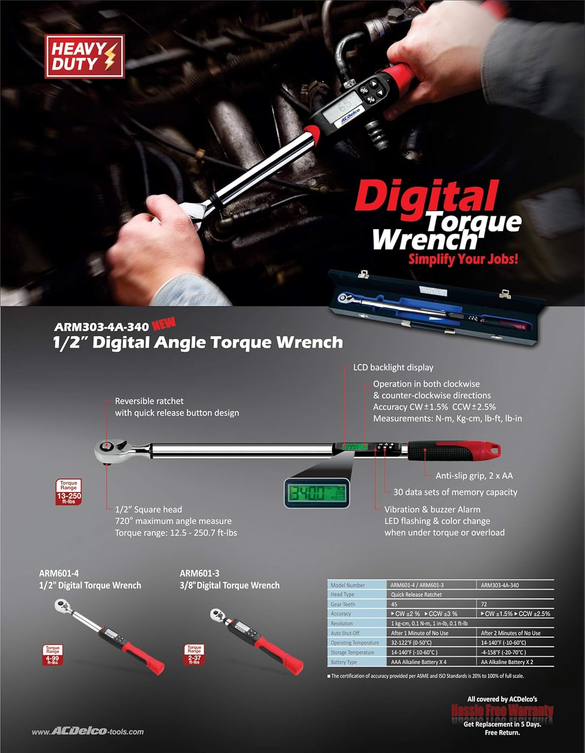 3/8" Interchangeable Digital Torque Wrench N376195