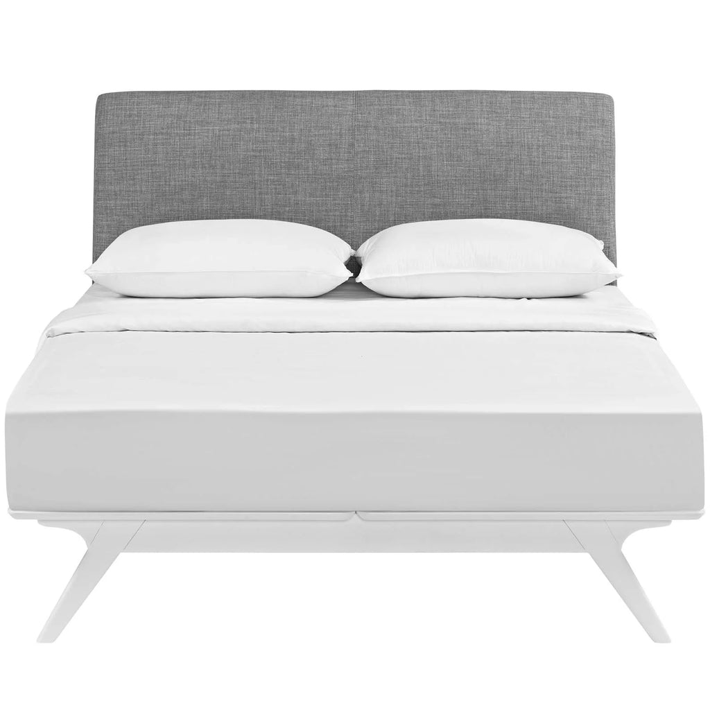 King Bed in White Gray N5432