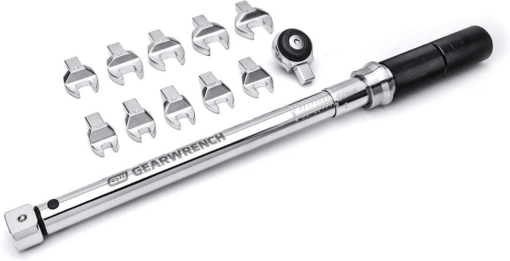12 Pc. 3/8" Drive Metric Open End Interchangeable Torque Wrench Set R5130
